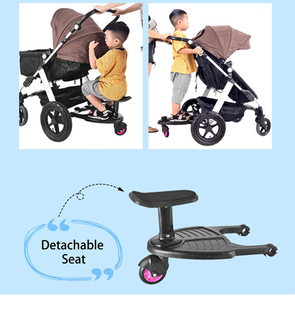 Baby Stroller Wheeled Buggy Board Pushchair Stroller Kids Child Safety Comfort Step Board Up To 25Kg Baby Stroller Accessories